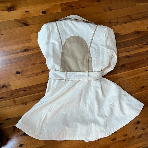 Ecru Trench Coat - Picture 3 of 6